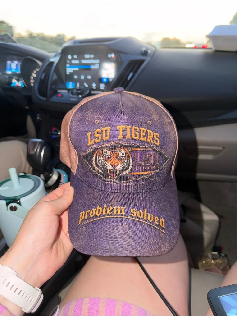 LSU Tigers Purple Adjustable Baseball Cap